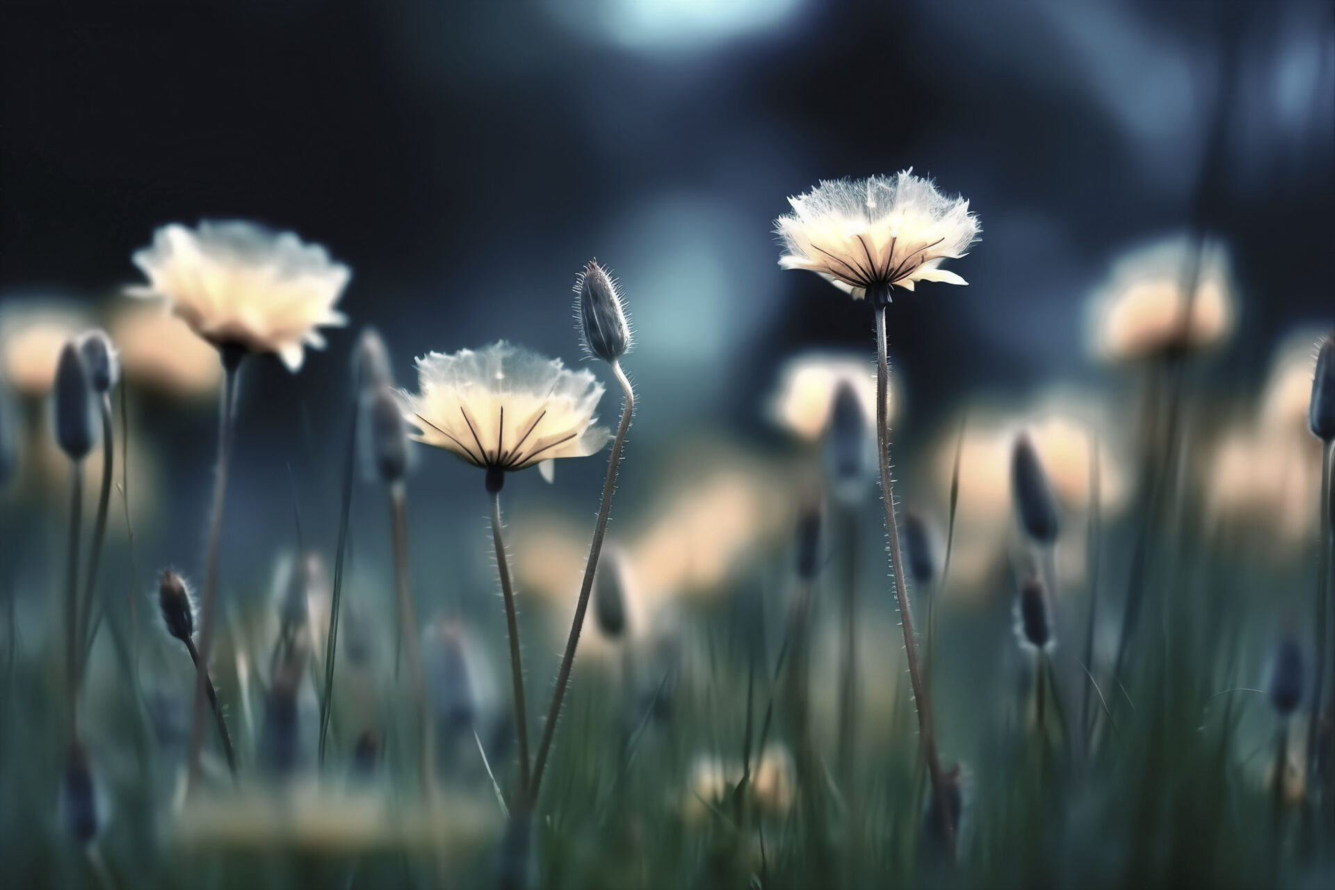 Blumiger Hintergrund mit Frühlings- und Sommerstimmung. Nahaufnahme von gelben Löwenzahnblüten.